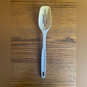 Vintage Foley Cream Slotted Serving Spoon